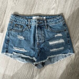 Festival Distressed Jean Shorts